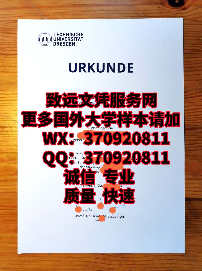 推荐最新-德国德累斯顿工业大学毕业证书原版样式展示